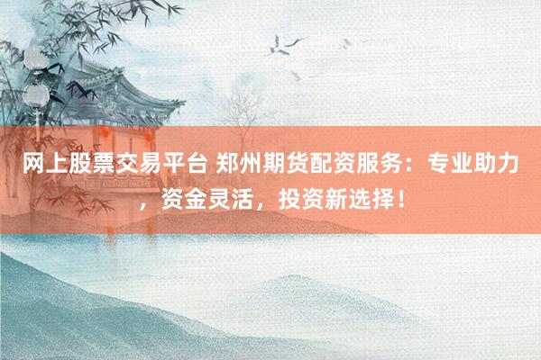 网上股票交易平台 郑州期货配资服务:专业助力,资金灵活,投资新选择!