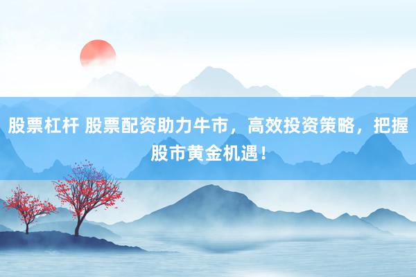 股票杠杆 股票配资助力牛市,高效投资策略,把握股市黄金机遇!